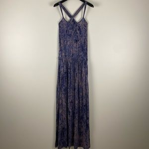 Rachel reached Roy summer maxi blue print size xs